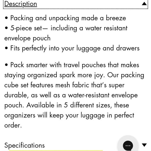 Calpak Packing Cubes Set- 5PCs - Picture 2 of 5